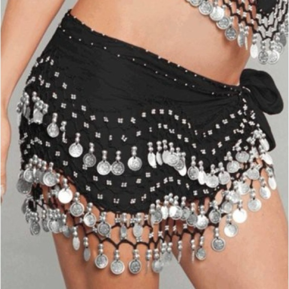 Belly dance wrap/skirt with coins